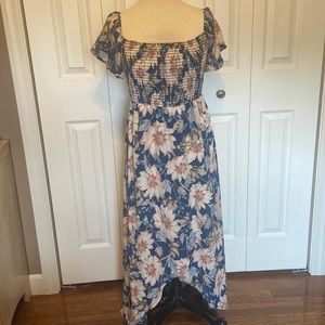 Pink blush maternity dress